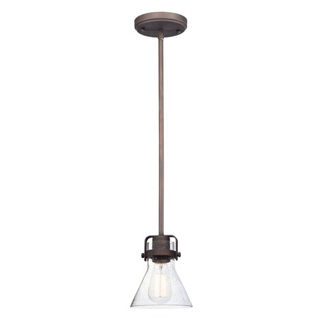 Maxim Lighting Seafarer 1-Light Pendant With Bulb, Oil Rubbed Bronze 91110CDOI/BUL